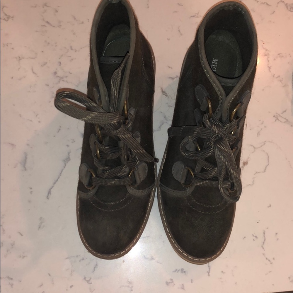 Merona Hiking Boots, brown suede, 7.5